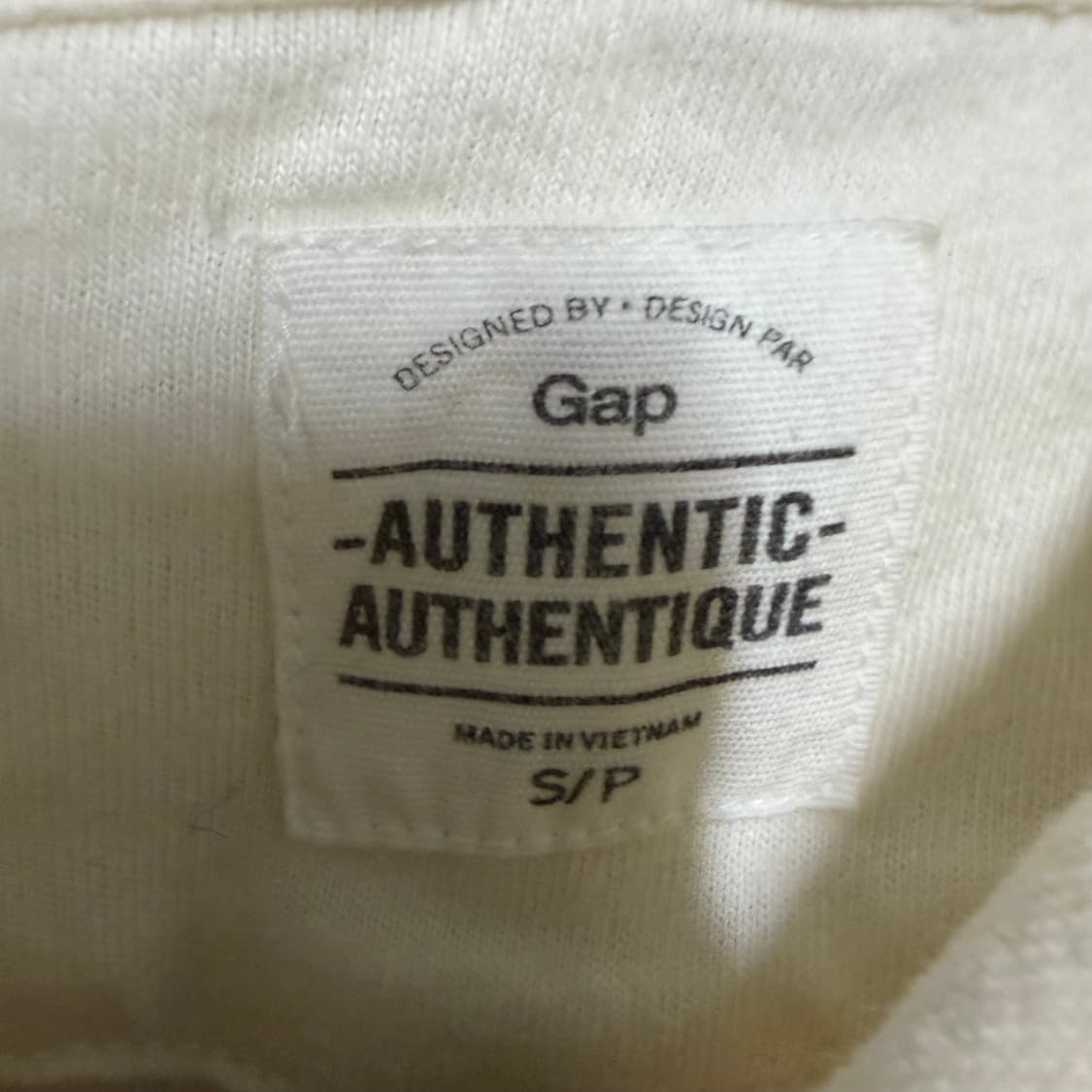 갭 아이보리 후드집업 S 상품이미지3