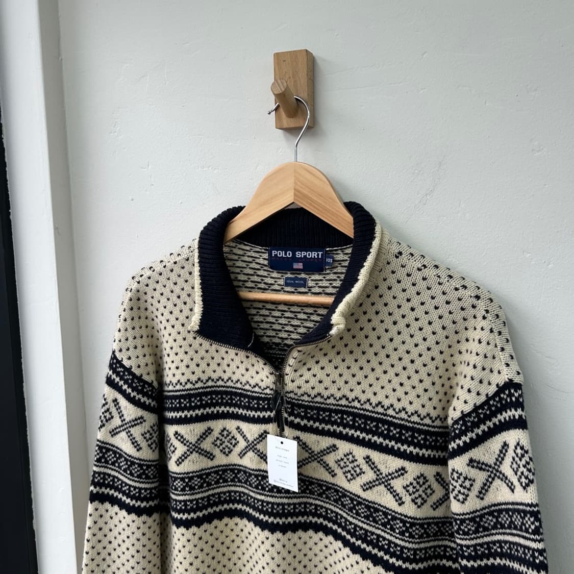 15899 - 폴로 랄프로렌 노르딕 반집업 울 니트 (울 100%) 상품이미지1