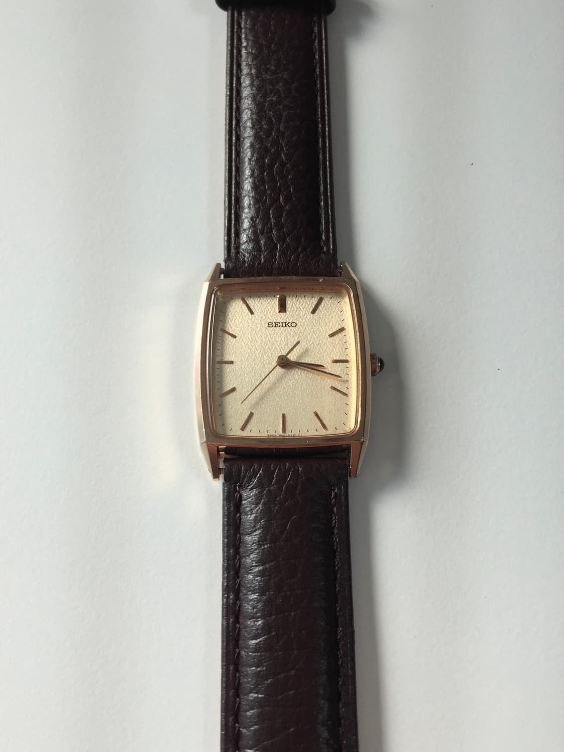 90s seiko herringbone dial gold quartz 상품이미지7