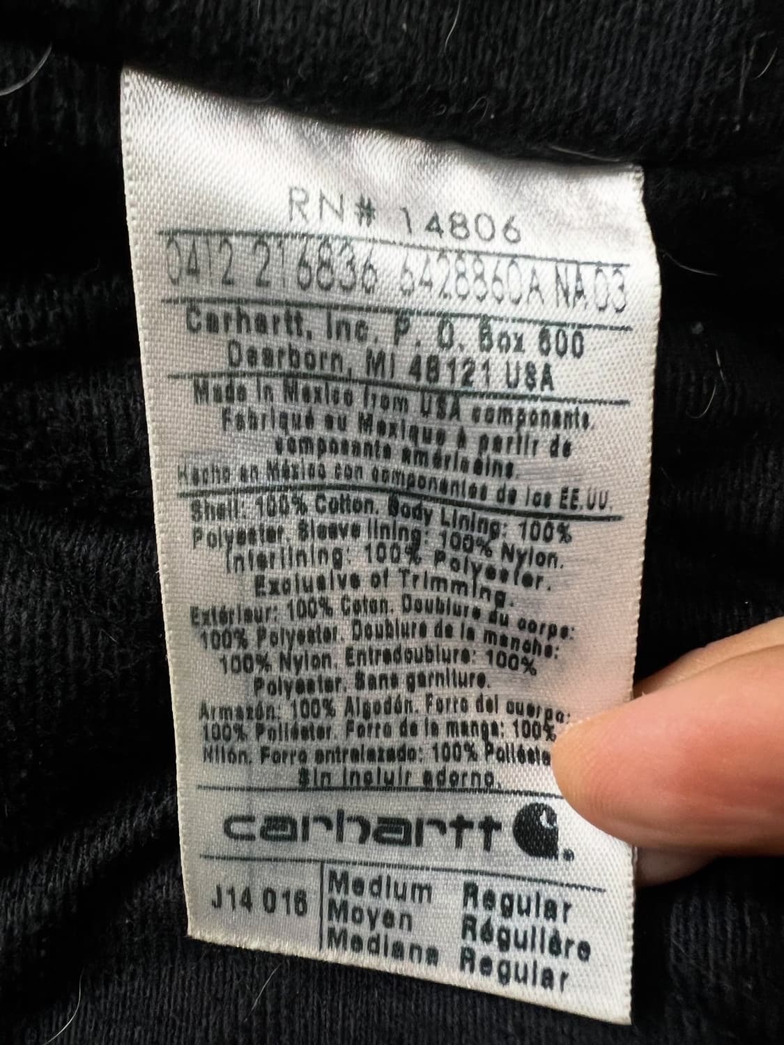 칼하트 J14 산타페 자켓 상품이미지6