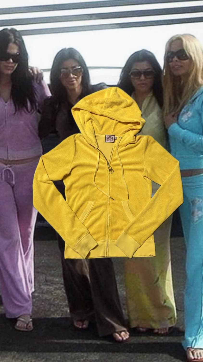 Juicy couture 쥬시꾸뛰르 벨벳 후드집업 상품이미지1