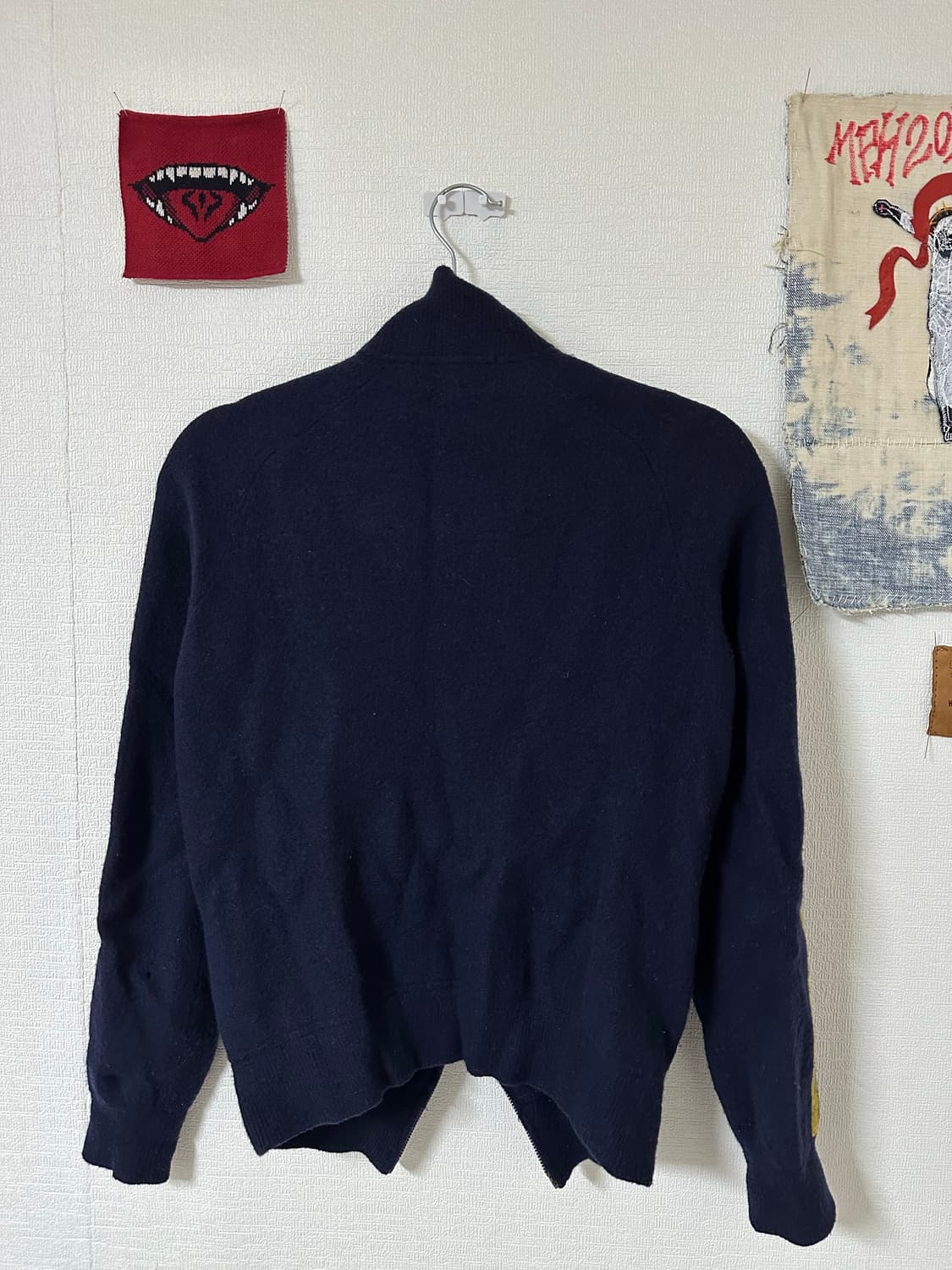 폴로 랄프로렌 램스울 투웨이 집업 하이넥 가디건 M 상품이미지4