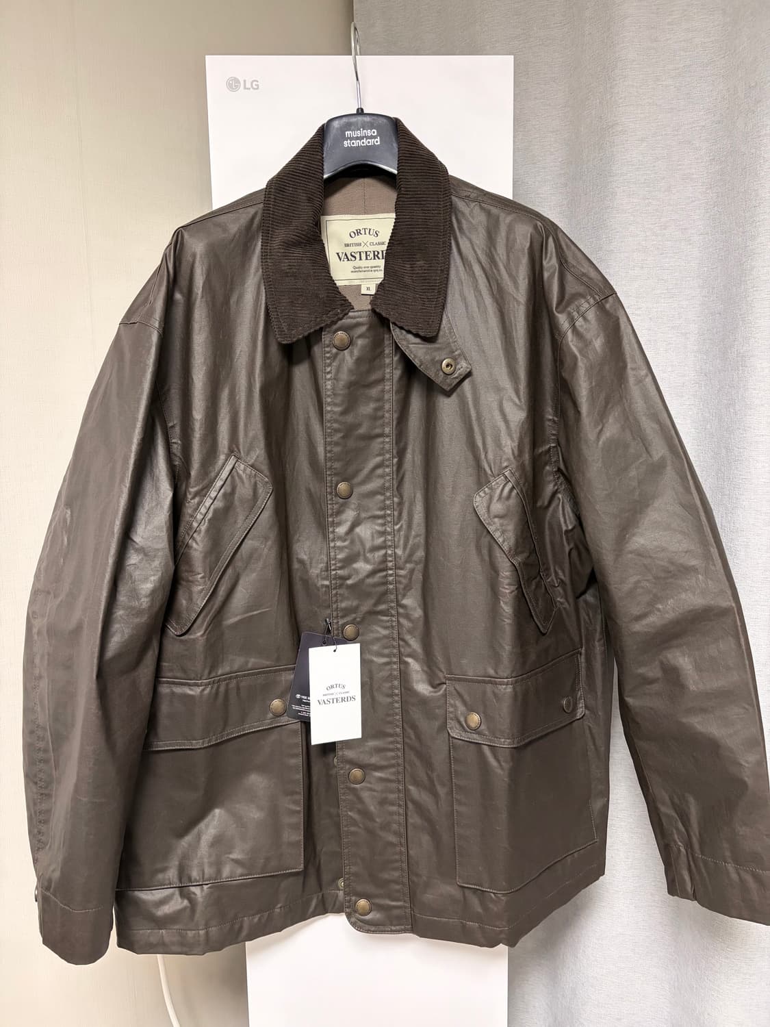 올투스바스터즈 스탠다드 레이서 왁스자켓 khaki XL (바버,벨스타프) 상품이미지8