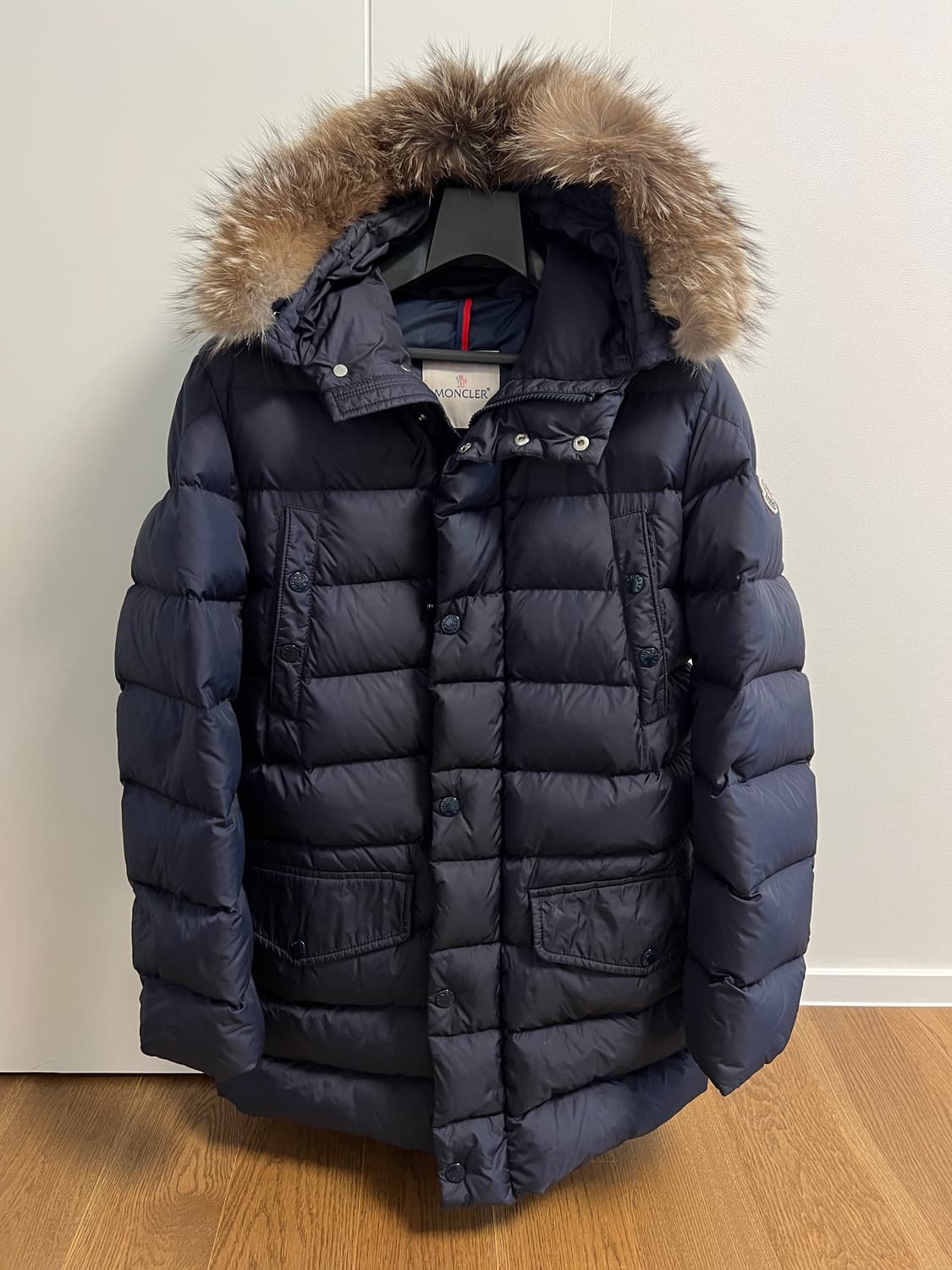 정품 몽클레어 네이비 패딩 14Y 상품이미지1