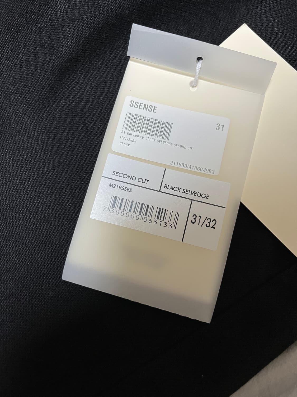 [31] 아워레가시 세컨드컷 블랙 셀비지 상품이미지5