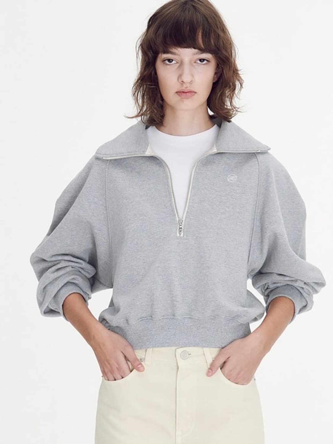 렉토 반집업 맨투맨 상품이미지1