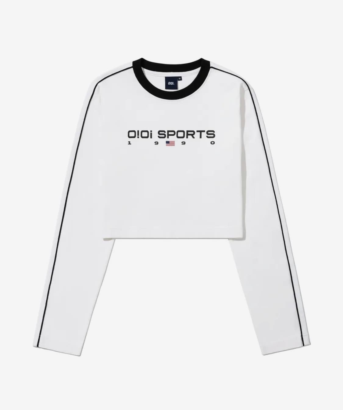 오아이오아이 스포츠 크롭 롱슬리브 티셔츠 S 상품이미지1