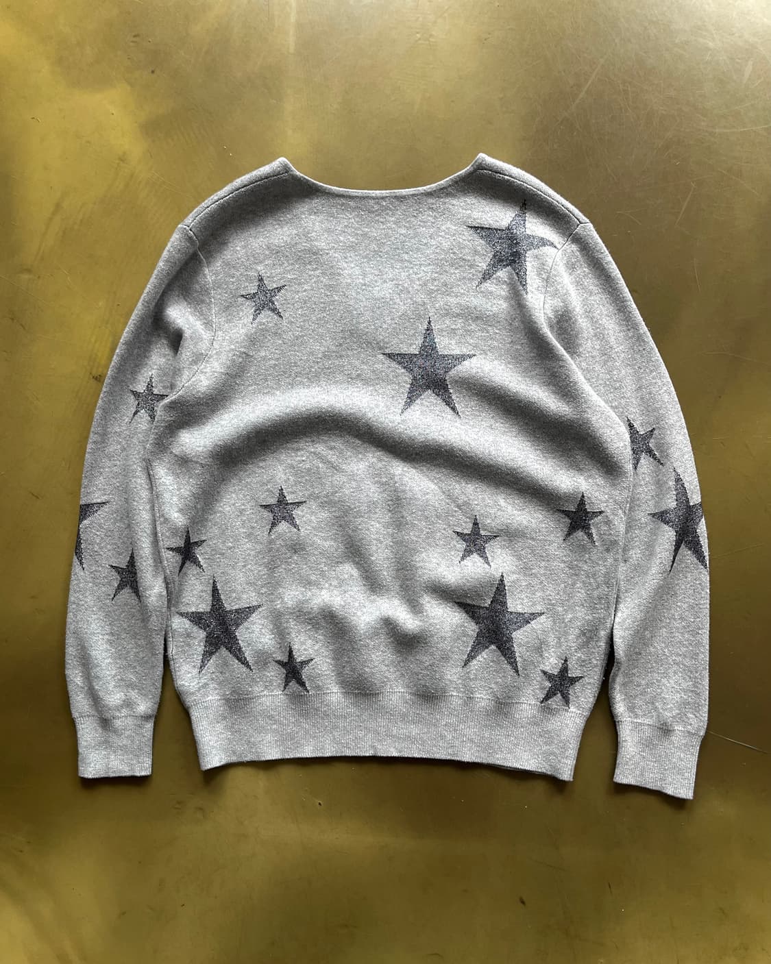 NOLLEY'S Star Pattern V-Neck Gray Knit 상품이미지8