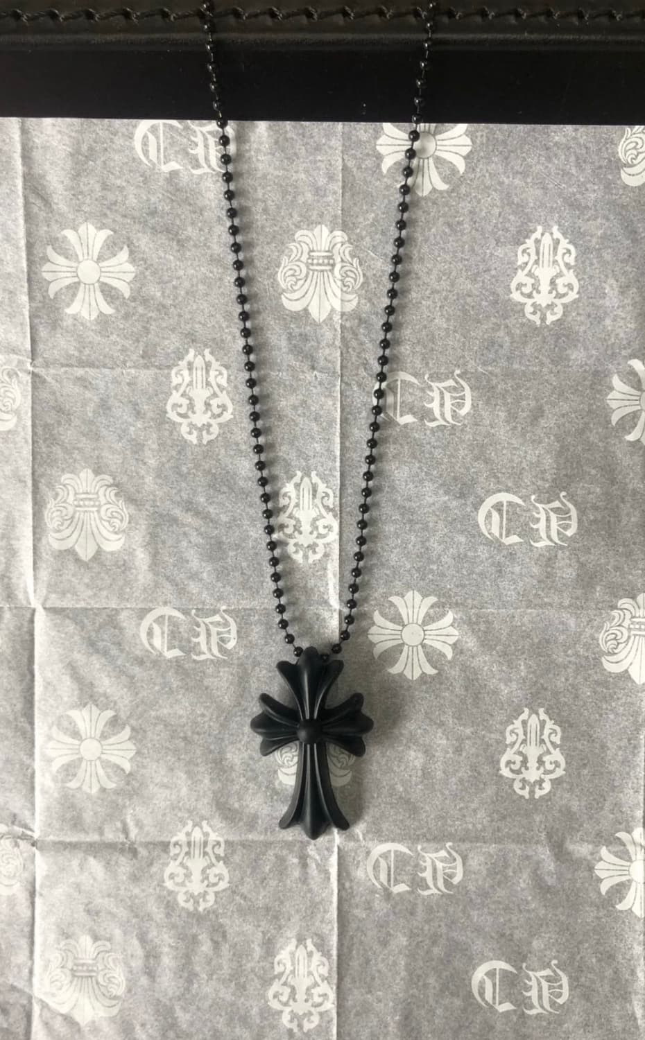 크롬하츠 실리콘 아오야마 목걸이 블랙 상품이미지1