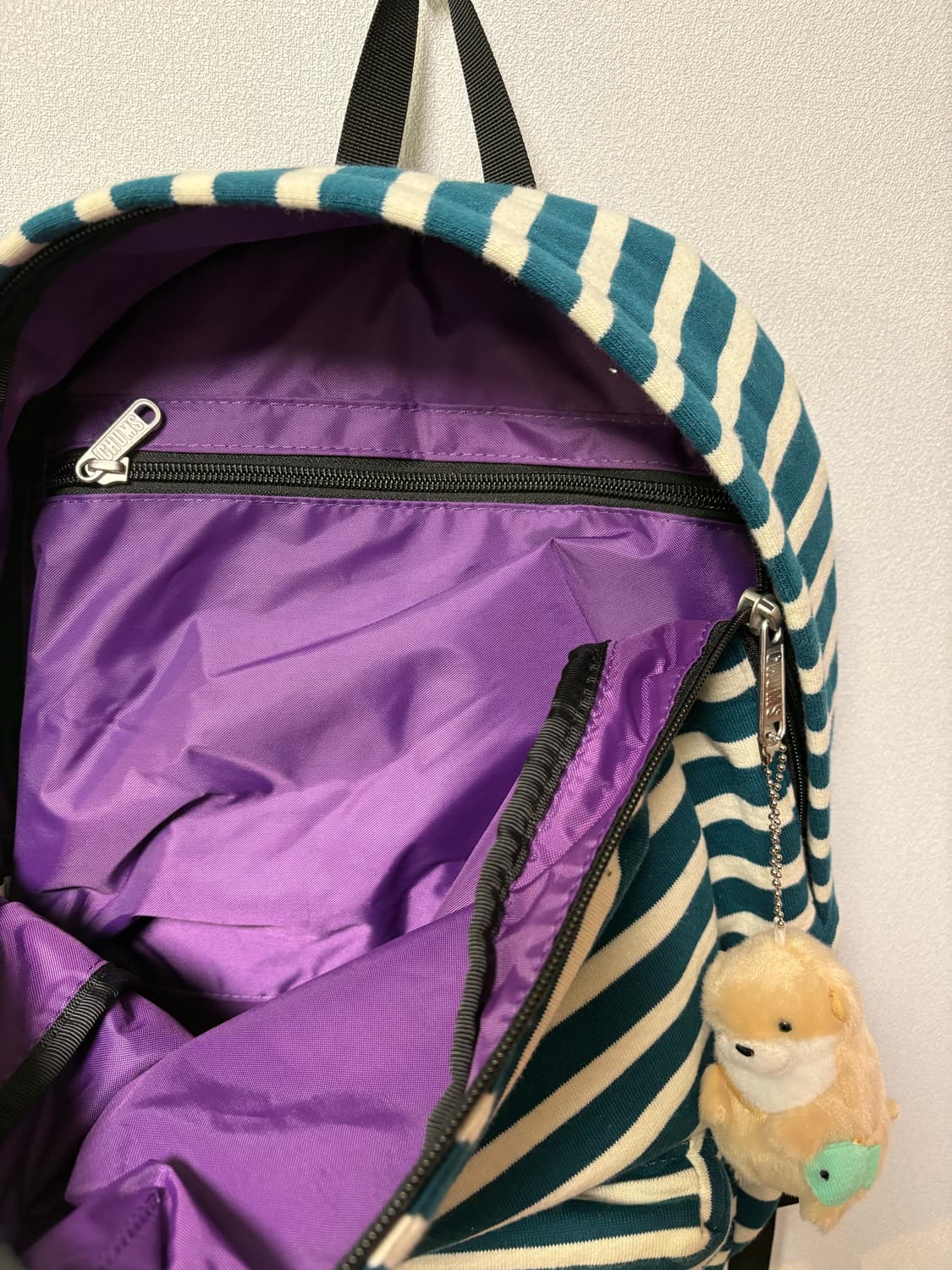 chums 스트라이프 백팩 모리걸 일본 빈티지 도트 체크 가방 상품이미지6