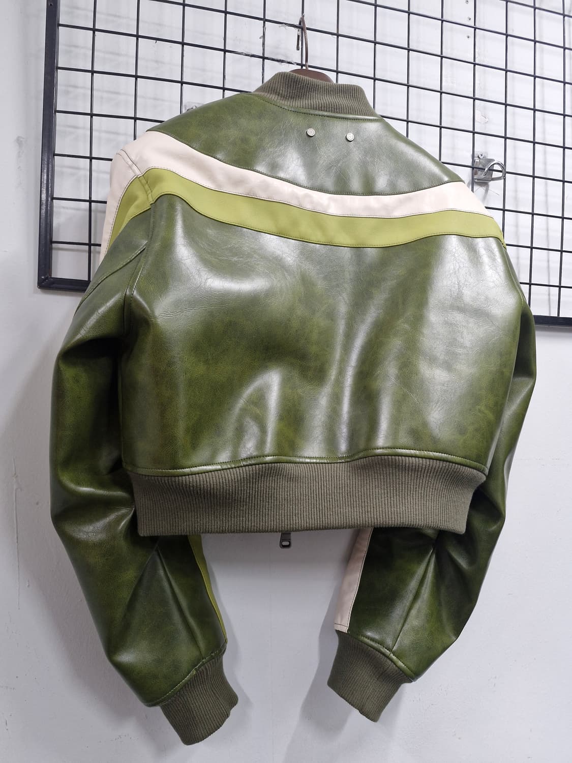 90S/55 앤더슨벨 리루 포 레더 레이싱 봄버 자켓. 상품이미지6