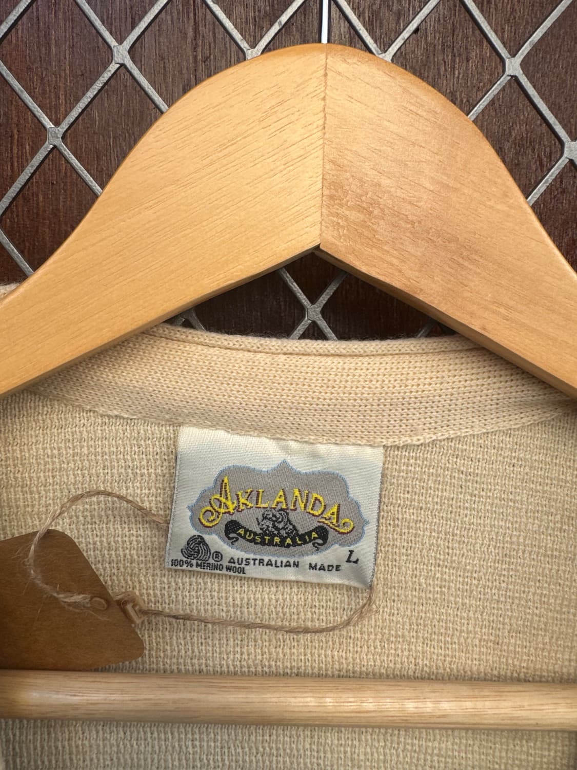 AKLANDA 빈티지 입체 케이블 니트 베스트 패턴 조끼 L 상품이미지4