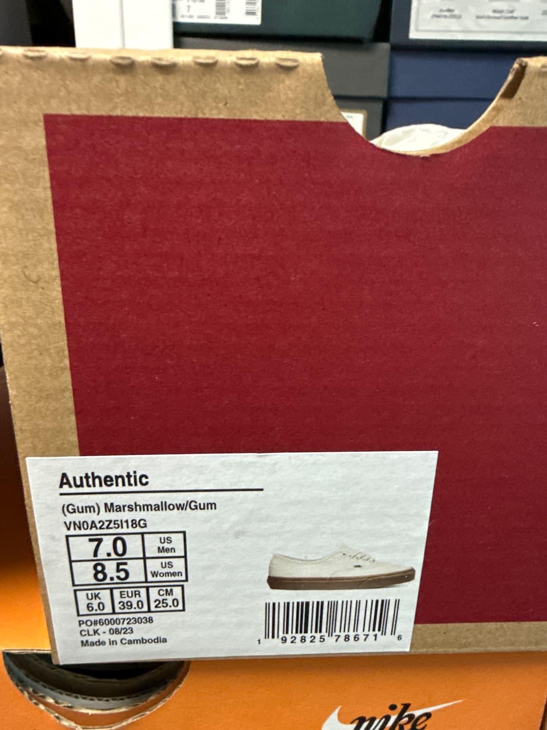 반스 어센틱 마쉬멜로우 검 250사이즈 상품이미지2