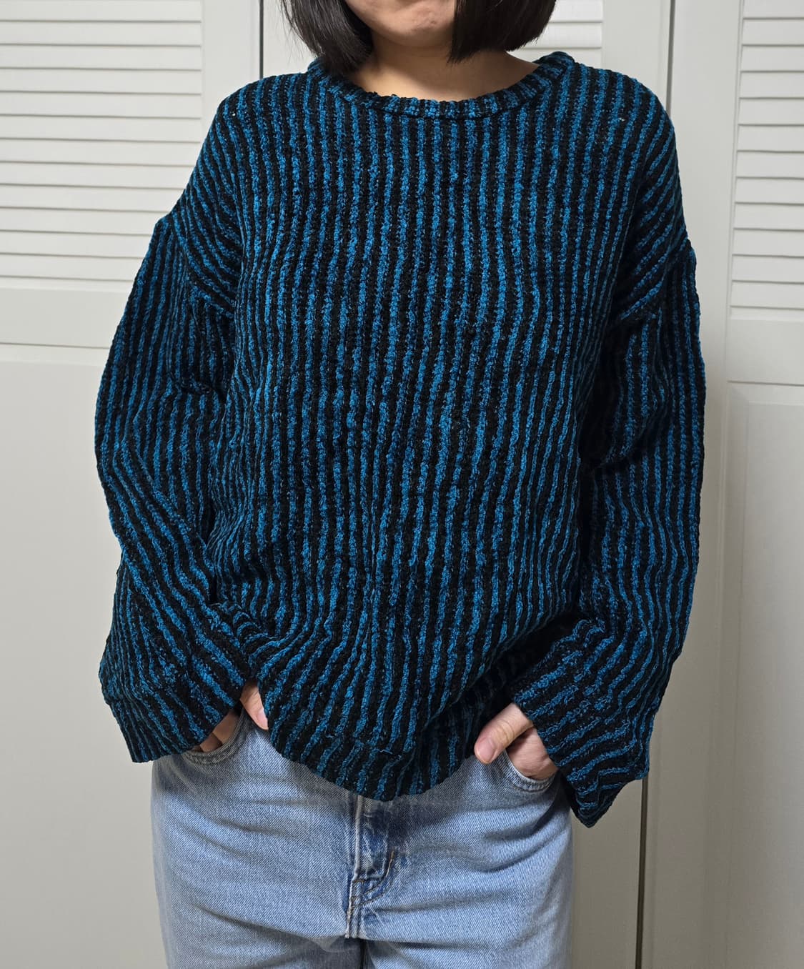 Shareef 샤리프 스트라이프 울 니트 상품이미지1