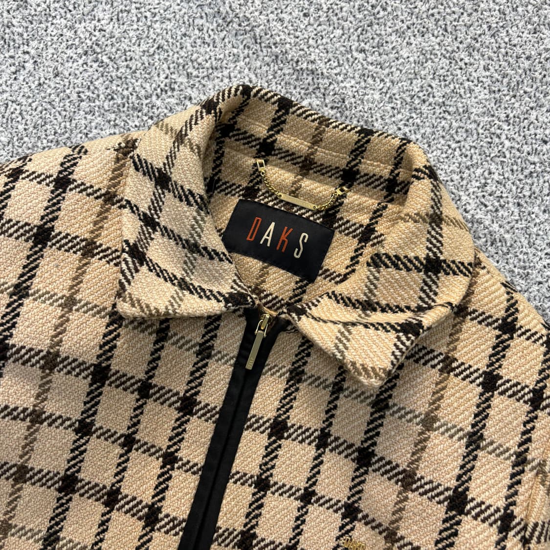 실측 닥스 골프 체크 자켓 0316J 상품이미지2