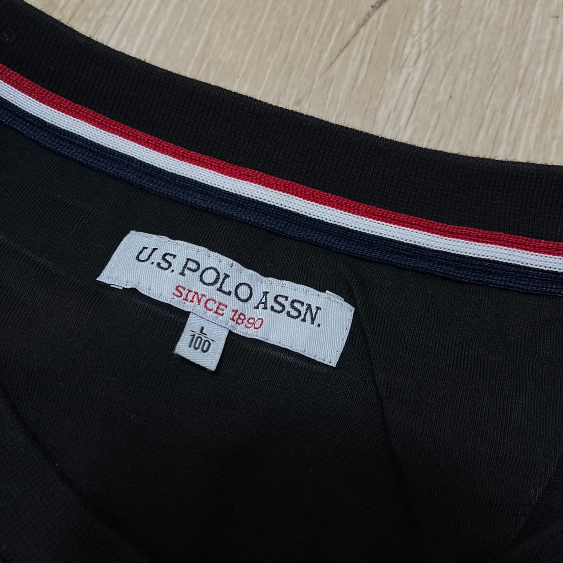 유에스폴로에센 자수로고 라운드넥 긴팔 티셔츠 L/100 상품이미지6