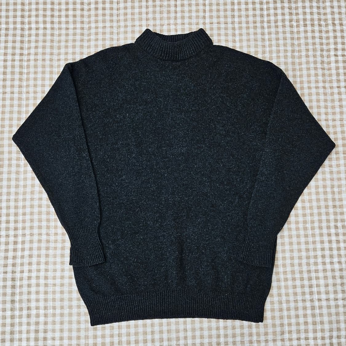 유니클로 울 하이넥 얇은 니트 남자100 상품이미지1