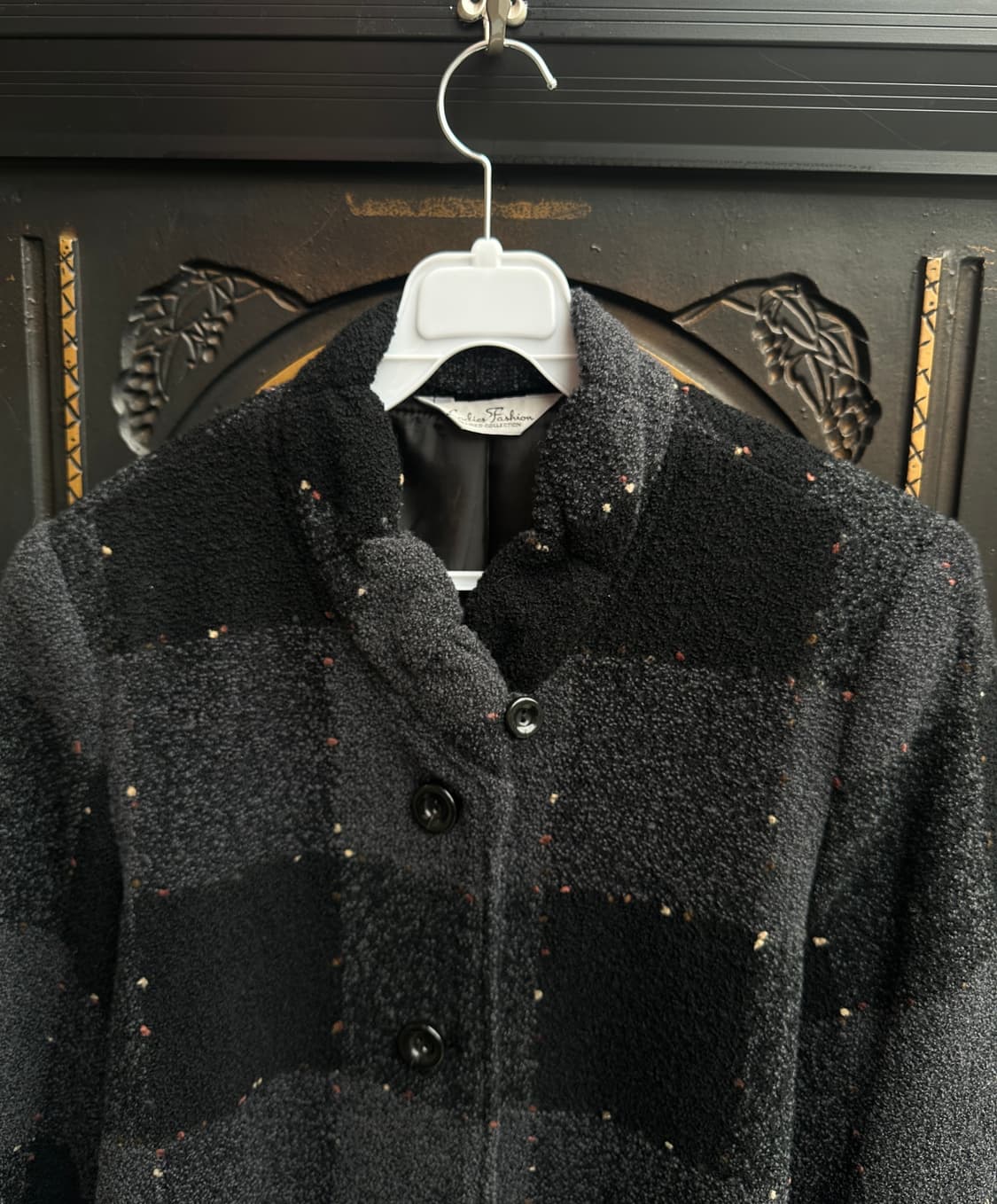 ladies fashion check coat 상품이미지3