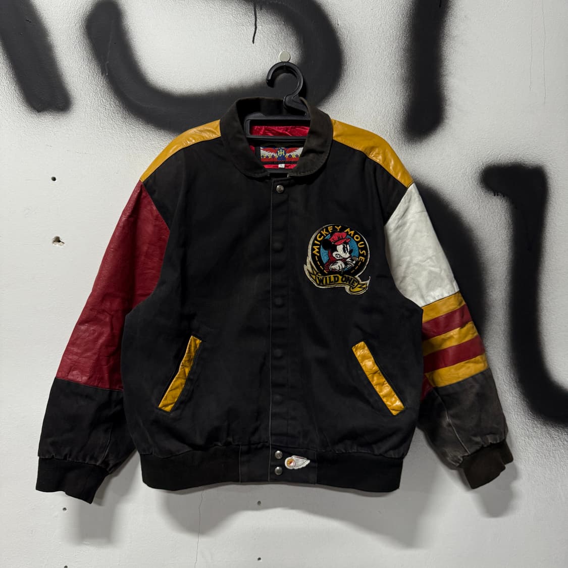 90s 제프 해밀턴 x 디즈니 올드스쿨 바시티 자켓 상품이미지2