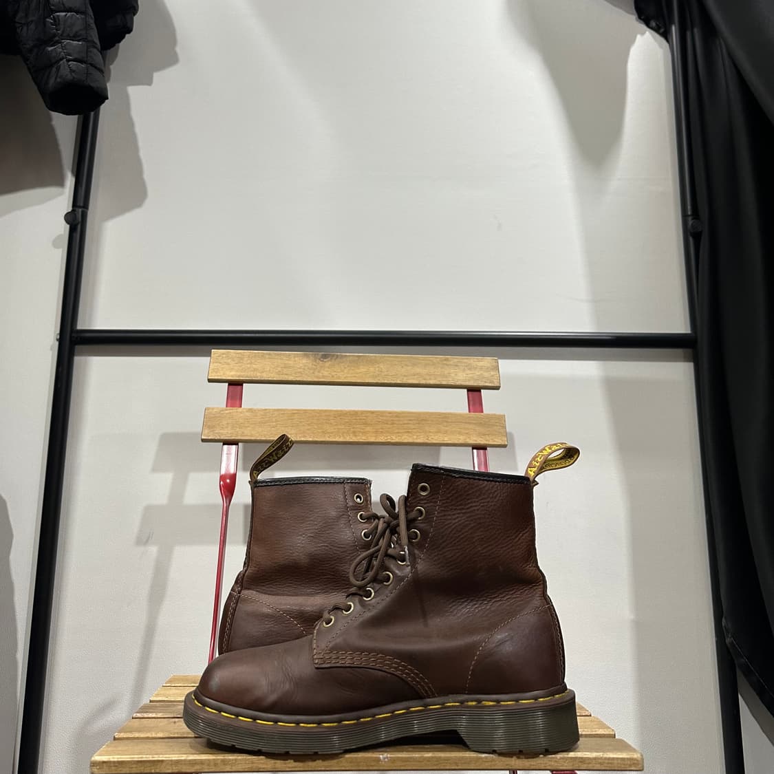 UK8) 닥터마틴 워커 남성 남자 부츠 8홀 브라운 20847 상품이미지7