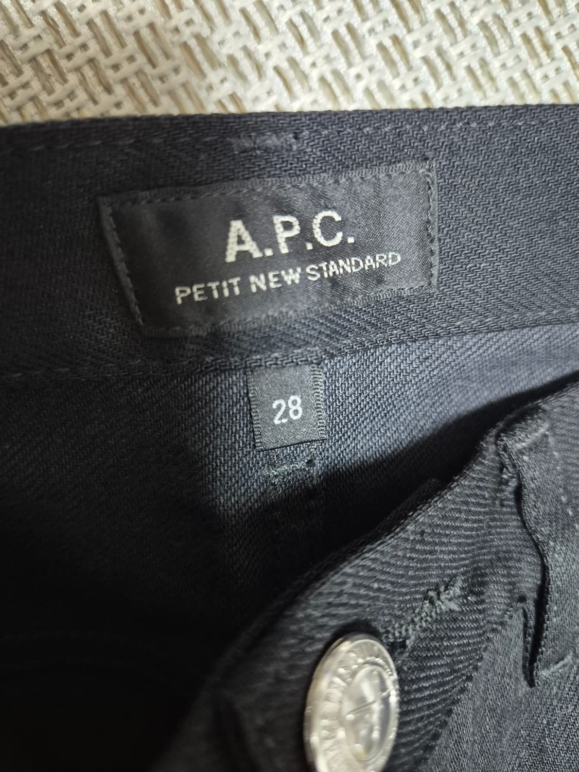 (20년식) APC 아페쎄 쁘띠 스탠다드 블랙진 데님팬츠 28 상품이미지6