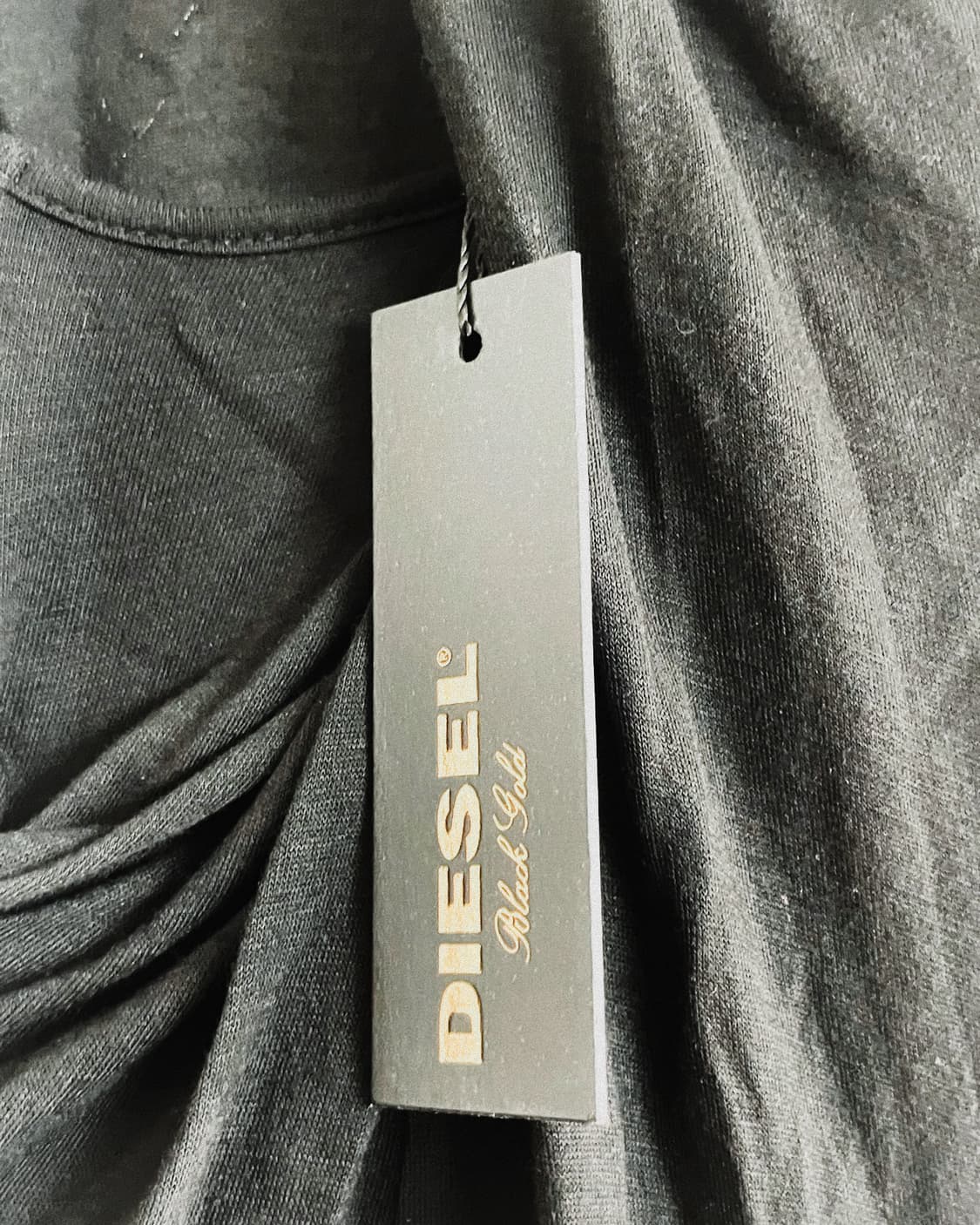 new* 디젤 블랙 골드 드레이프 본디지 스트랩 점프수트 상품이미지8