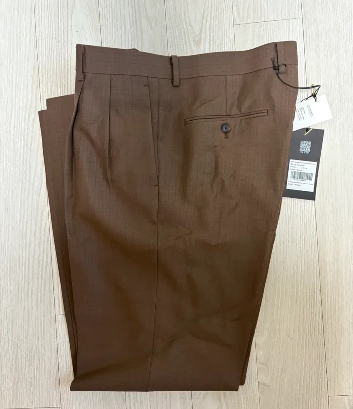 [6] 오라리 BLUEFACED WOOL TWO-TUCK SLACKS 상품이미지3