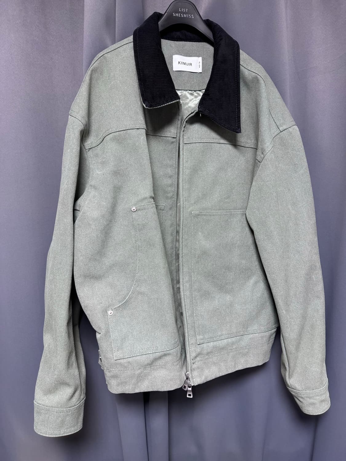 키뮤어 빈티지 워크 자켓_카키 상품이미지5