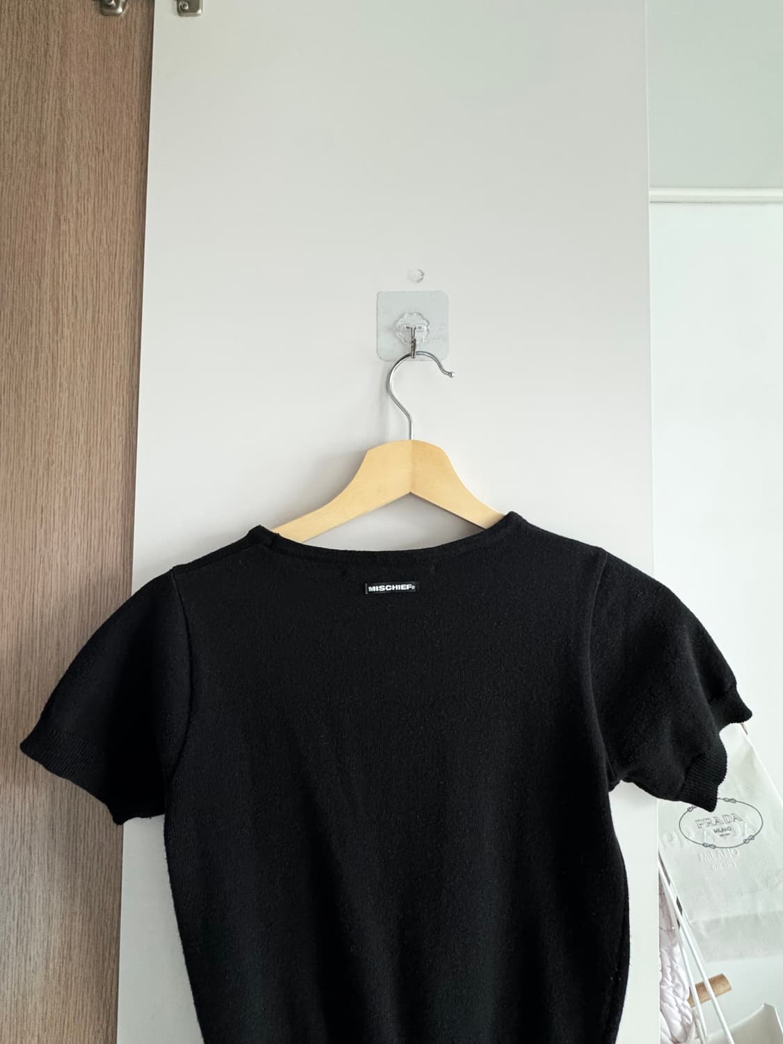 미스치프 인타시아 반팔니트 (Black) 상품이미지2
