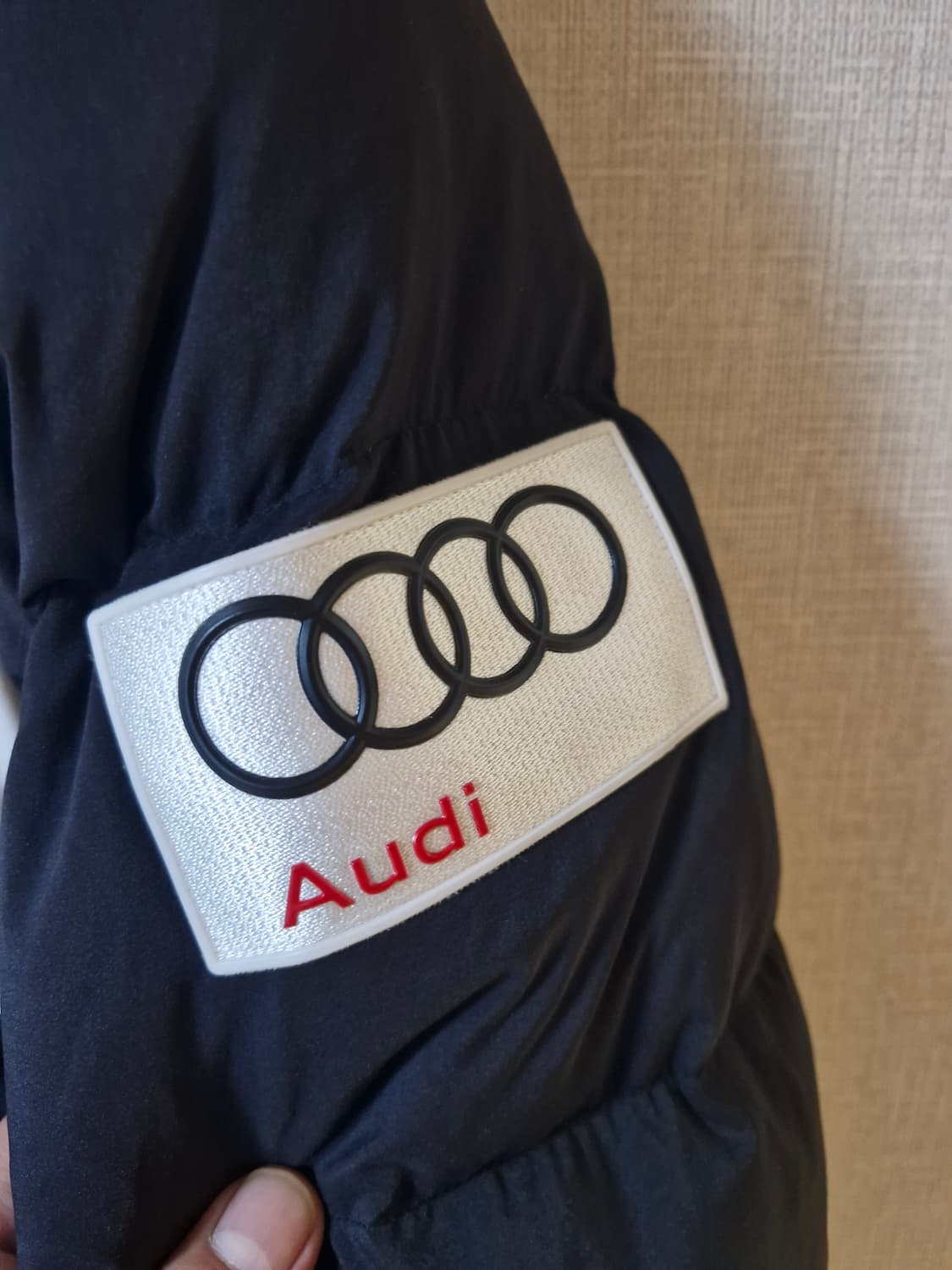 데상트 아우디스폰서 헤비다운 롱패딩 블랙100(실측105) 상품이미지3