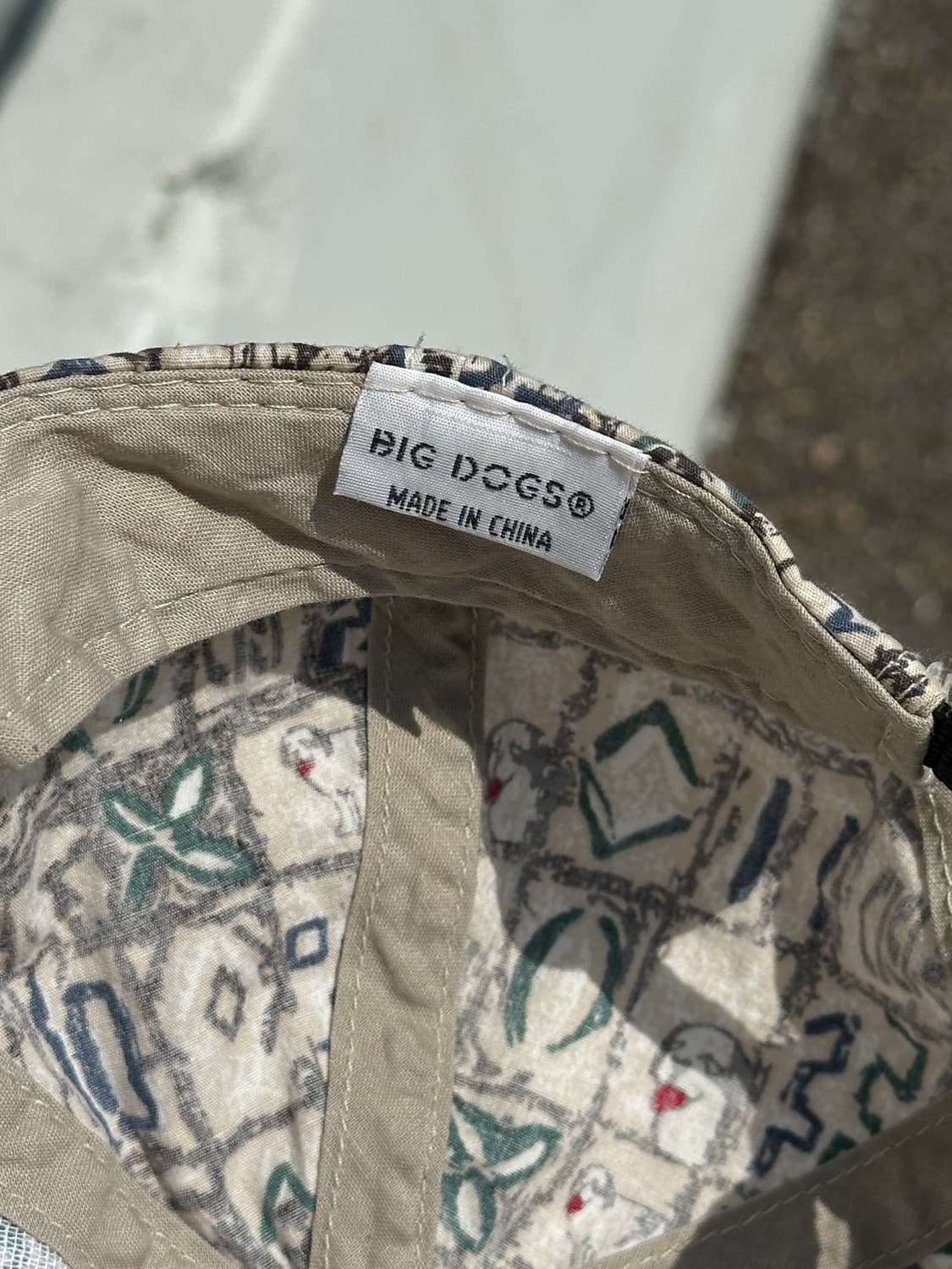 [M] BIG DOGS 패턴 빈티지 볼캡 모자 상품이미지6