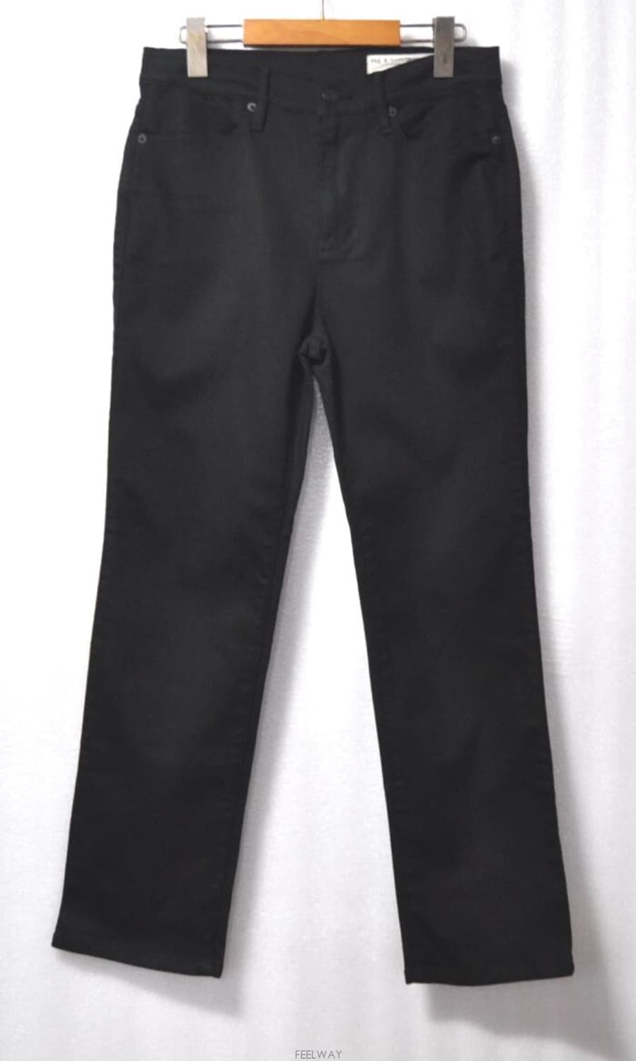 랙앤본/여성일자슬림블랙진(허리27~28) 상품이미지1