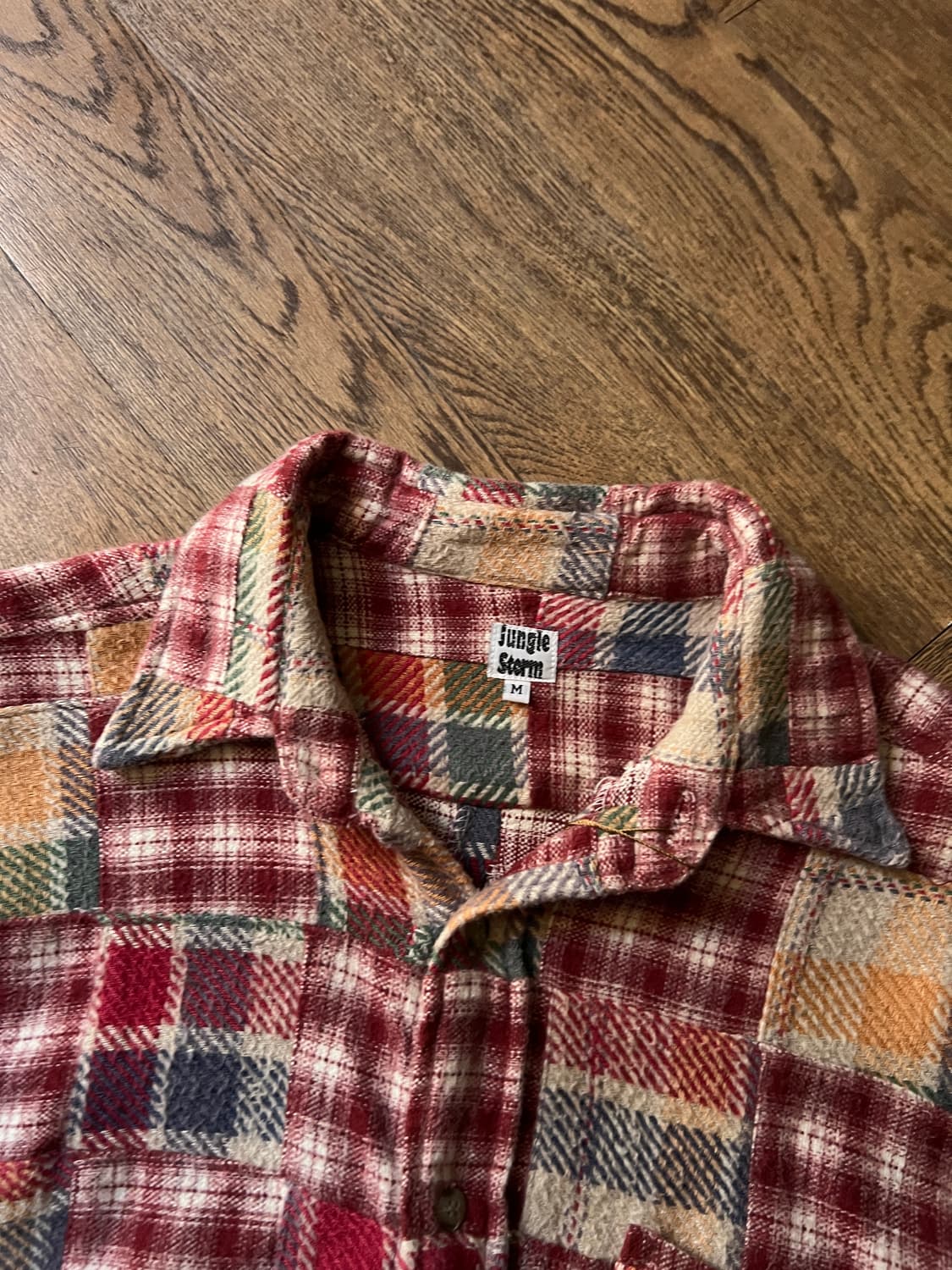 [M]Jungle Storm 정글스톰 패치워크 플란넬 셔츠 상품이미지2