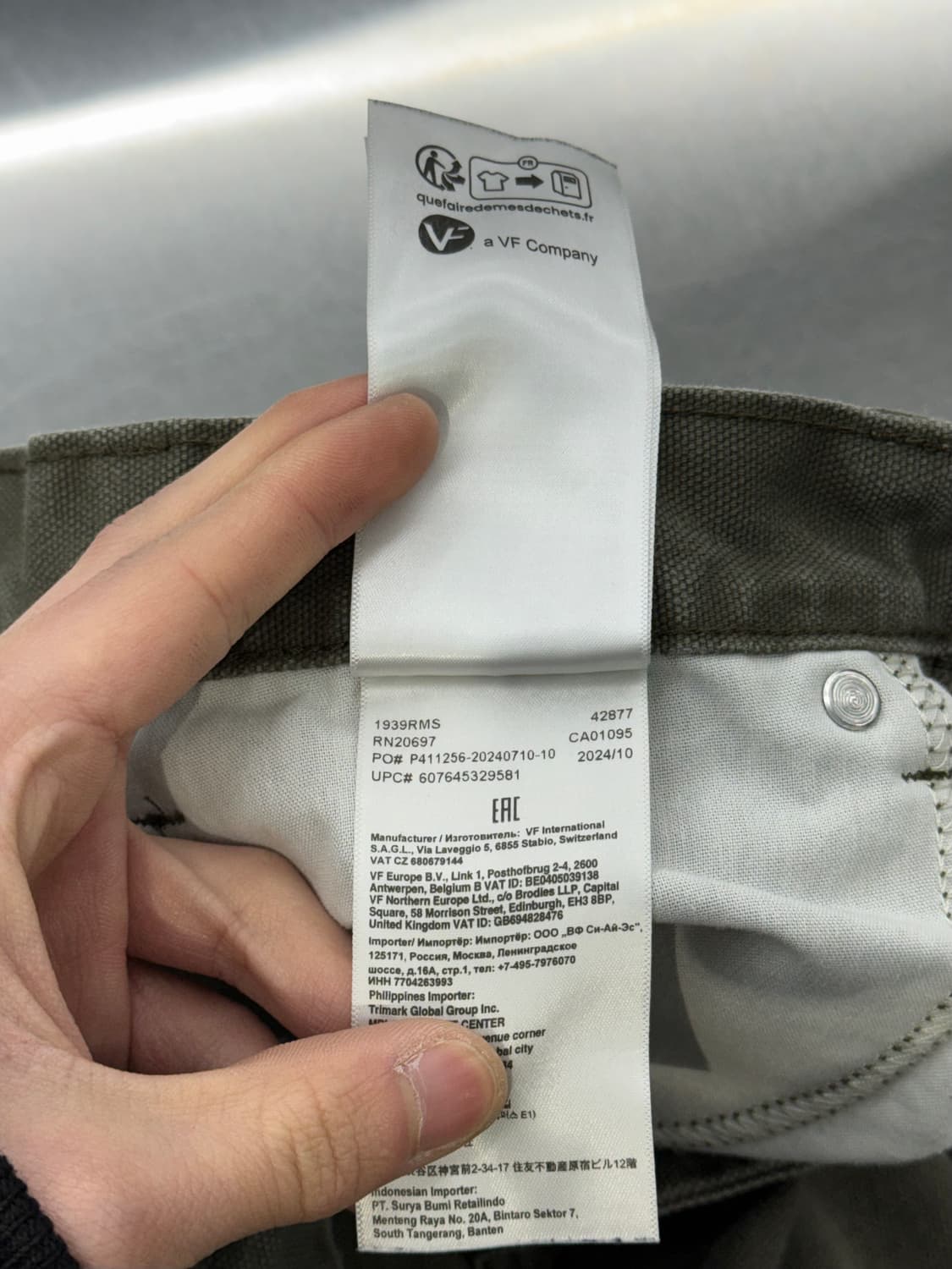 디키즈 모스 카펜더 캔버스 워크팬츠 상품이미지8