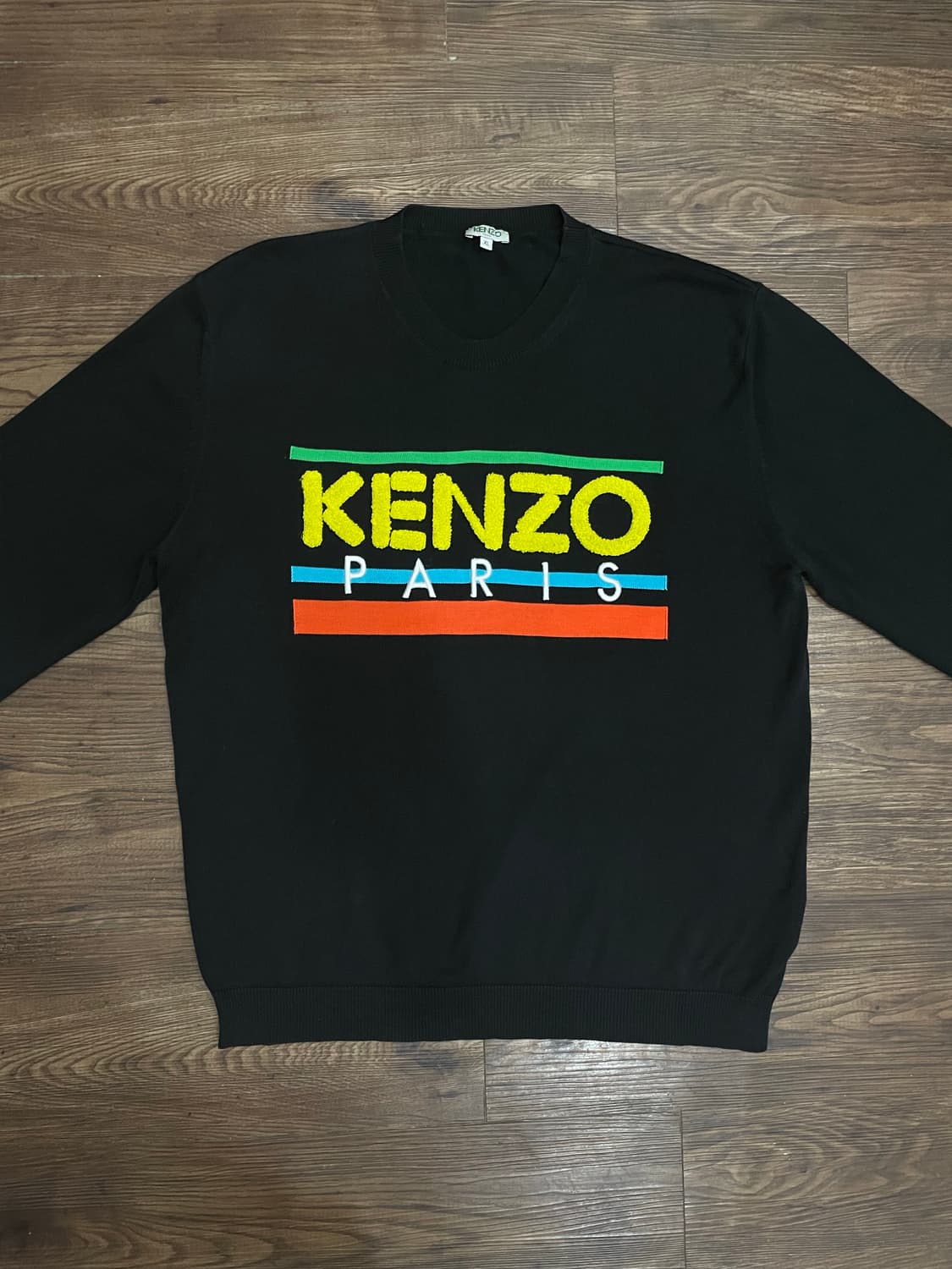 겐조 KENZO 삼선로고 니트 풀오버 블랙 상품이미지2