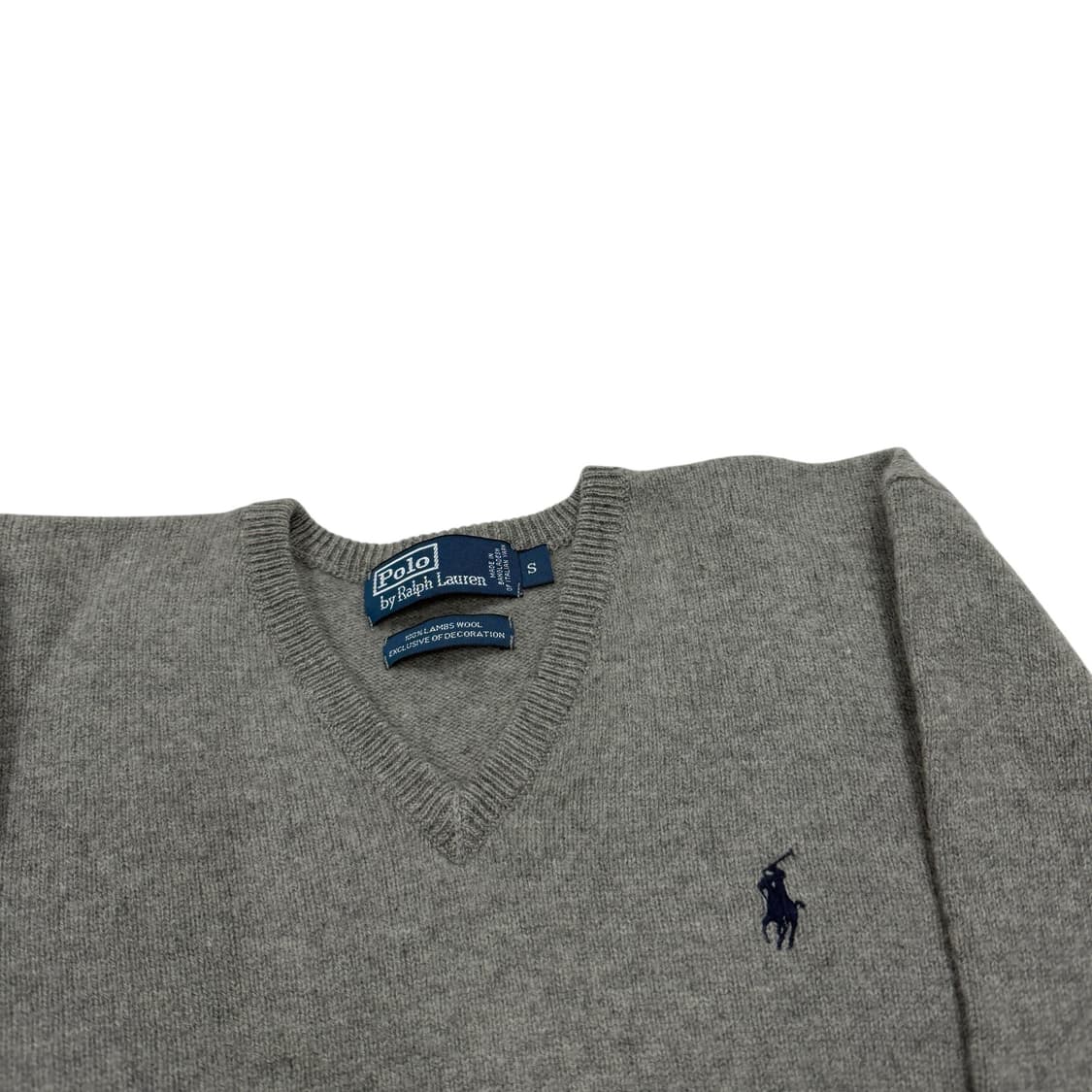 폴로 랄프로렌 램스울 니트 그레이 S 상품이미지2