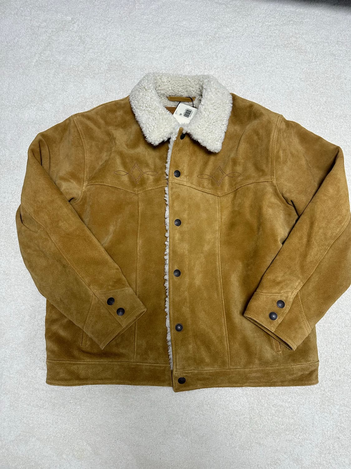 딘딘자켓 리바이스 스웨이드 트러커 쉐르파 자켓 상품이미지2