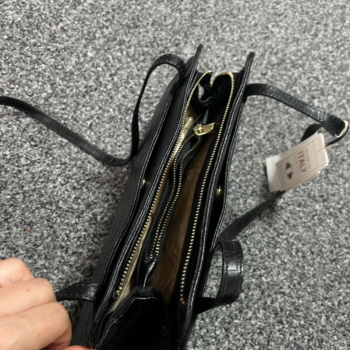 디비나 피렌체 이태리 가죽 토트백 블랙 상품이미지4