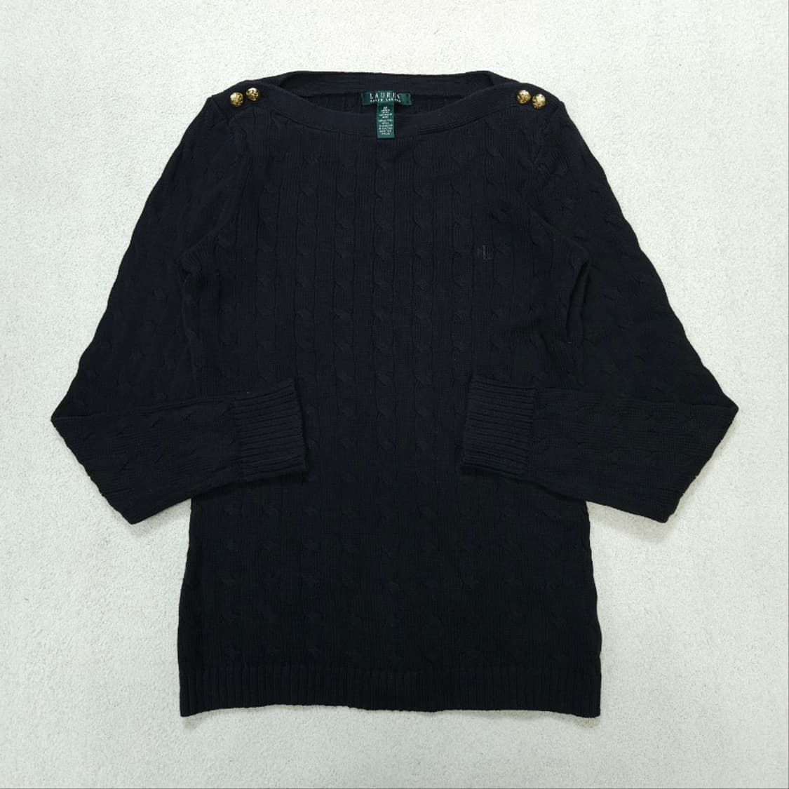 로렌 랄프 로렌 케이블 니트 M 블랙 상품이미지1