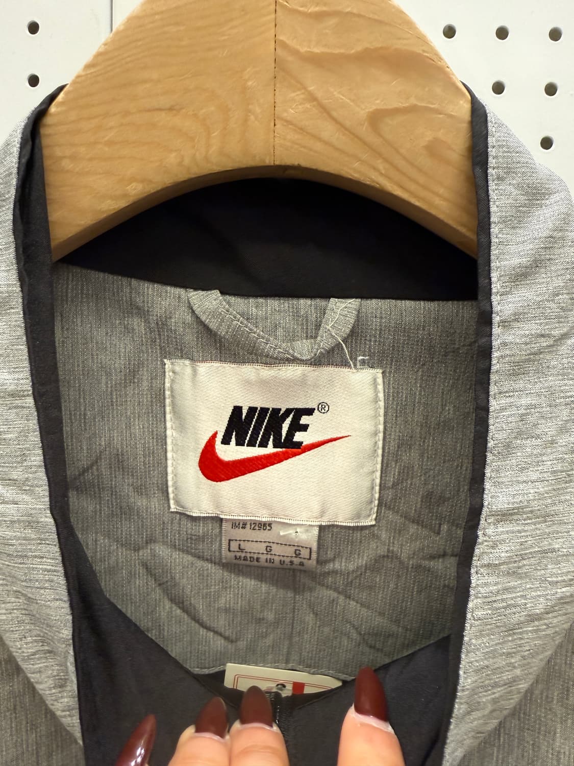 나이키 스우시 그레이 반집업 웜업 U1442 상품이미지5