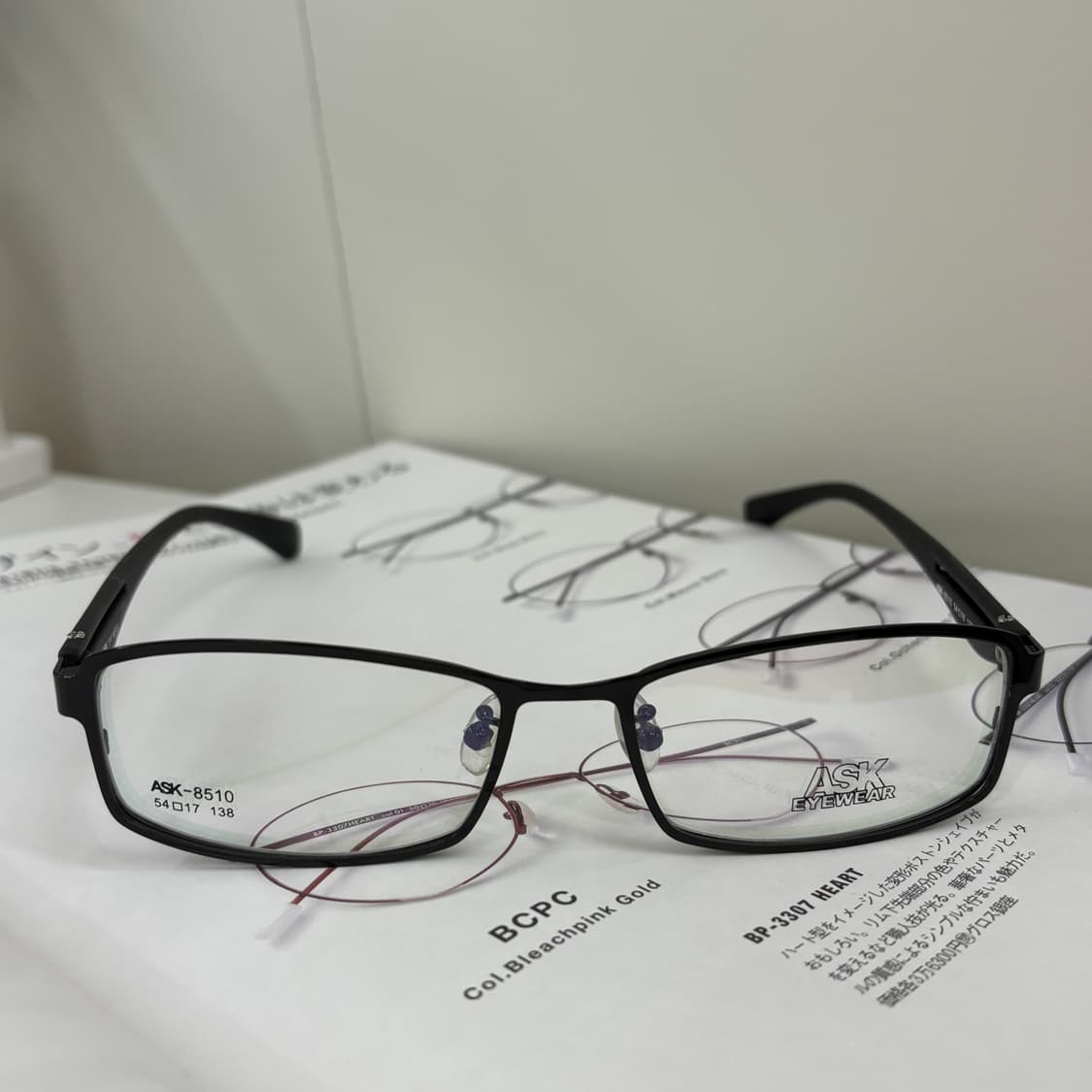 Ask 빈티지 사각 블랙 안경 상품이미지2