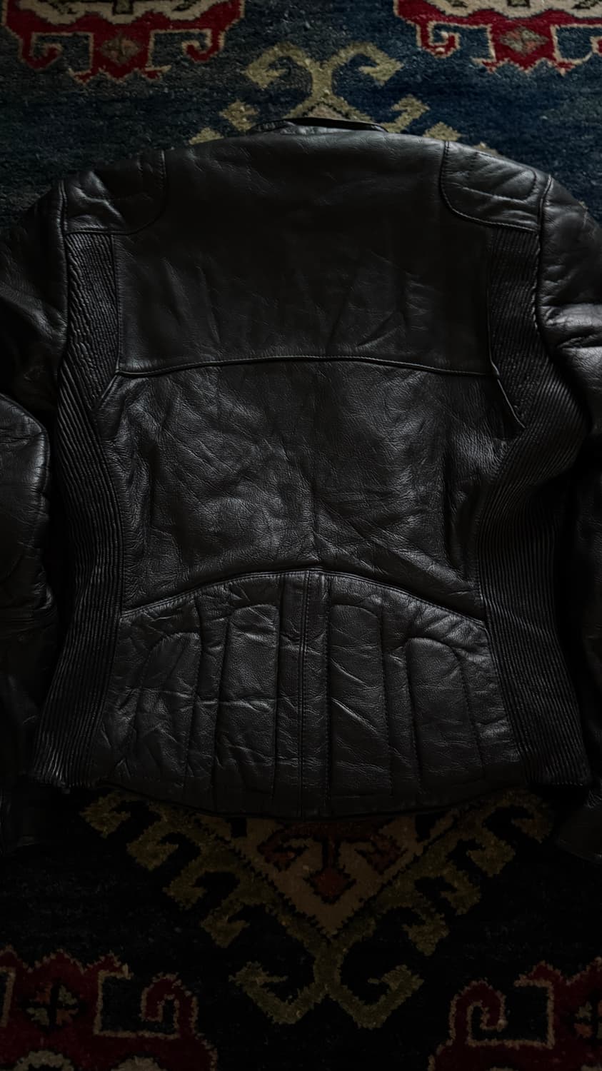 90s Wilsons Padded Motorcycle 레더 자켓 상품이미지7