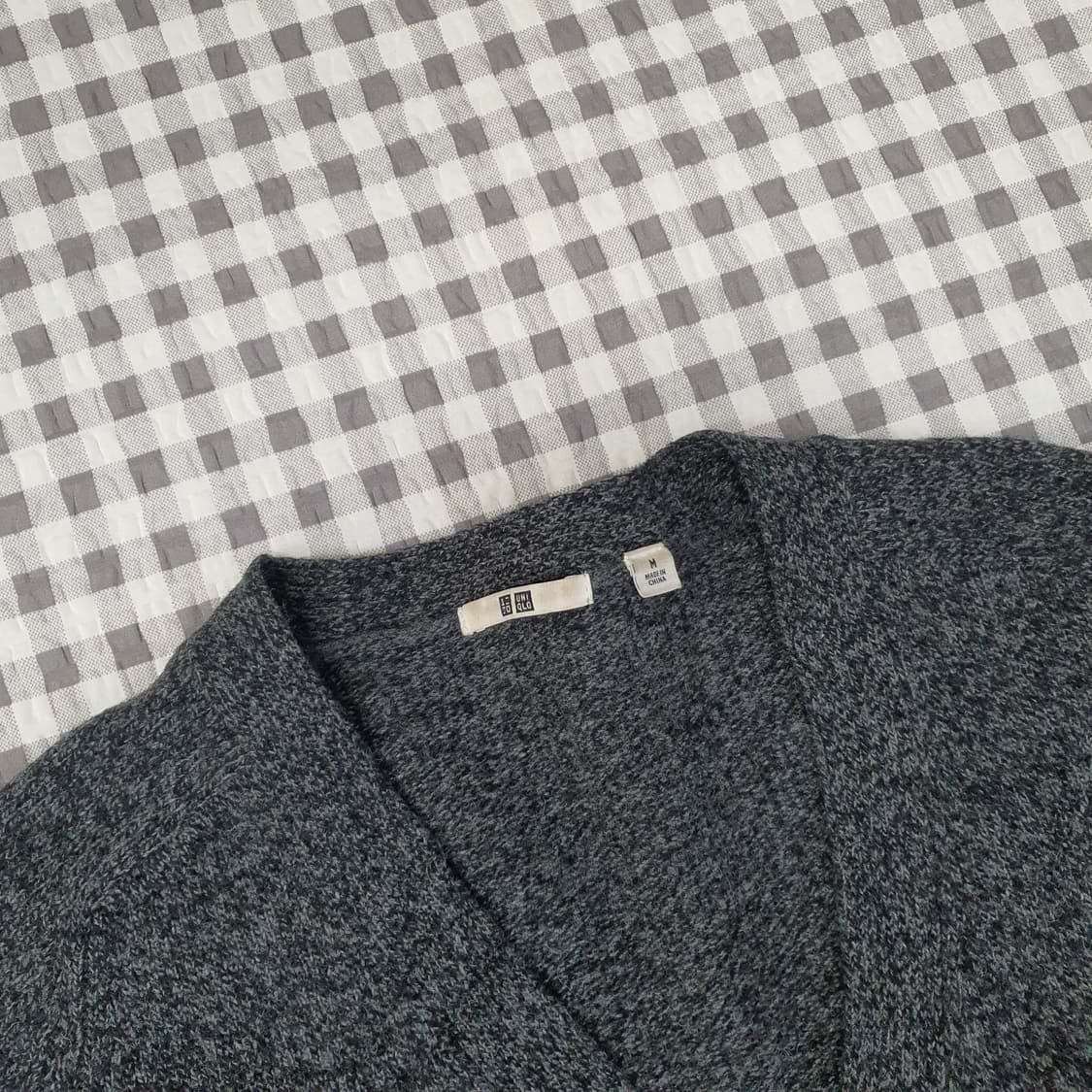유니클로 울100 브이넥 가디건 남자95 상품이미지2
