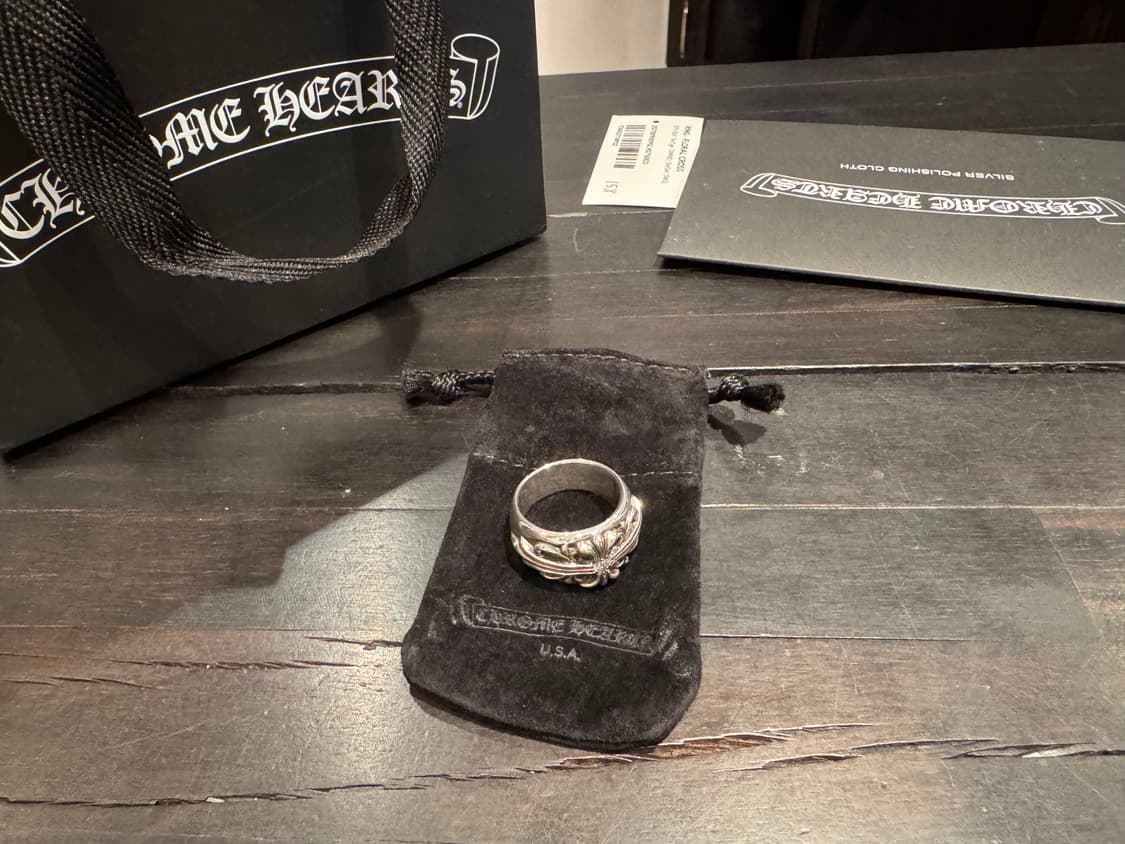 크롬하츠 플로랄크로스링 1p 7.5사이즈 새상품 상품이미지1