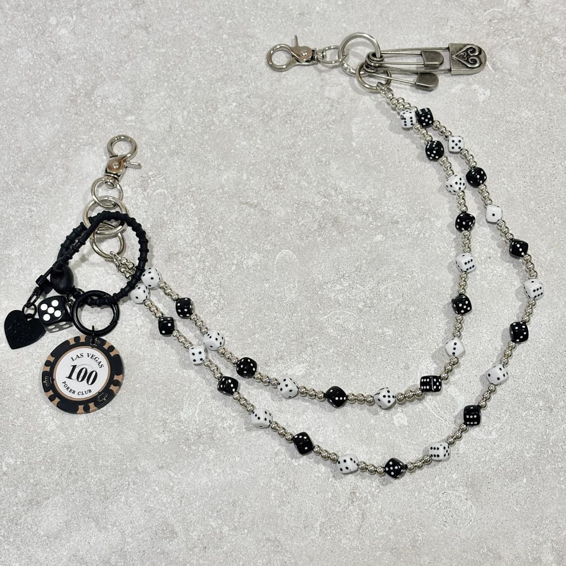 Oribell 다이스 주사위 롤체인 겜블칩 레이어드 체인 상품이미지7