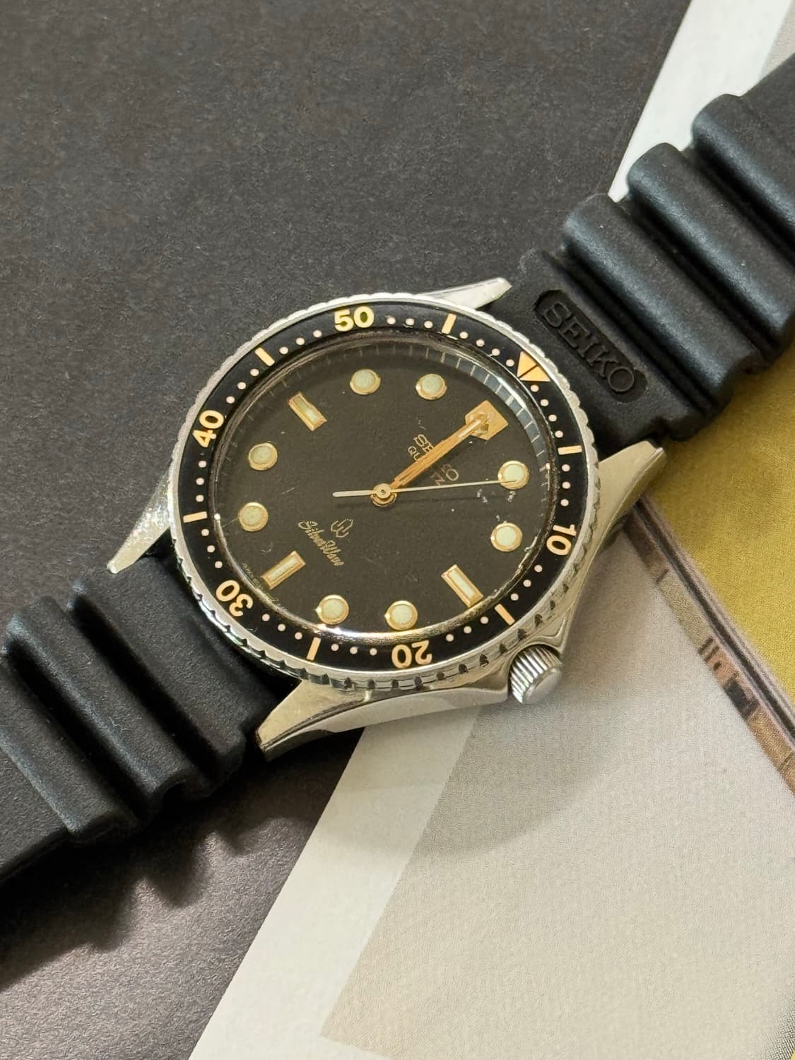 80s Seiko silverwave diver quartz Rare 상품이미지2