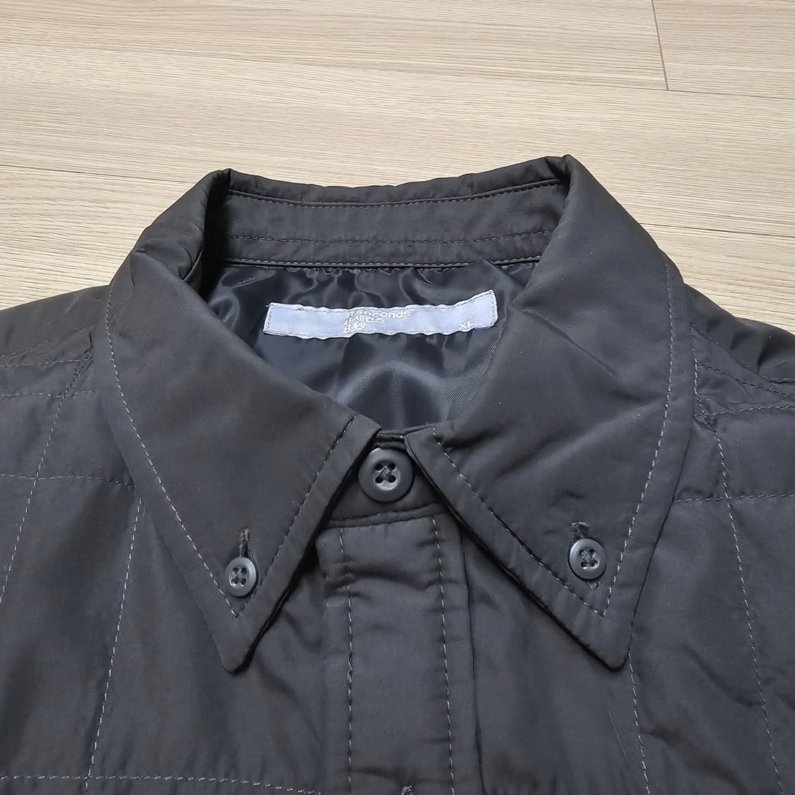 XL 새제품) 에잇세컨즈 셔츠 셔켓 자켓 간절기 다크그레이 카키 105 상품이미지4