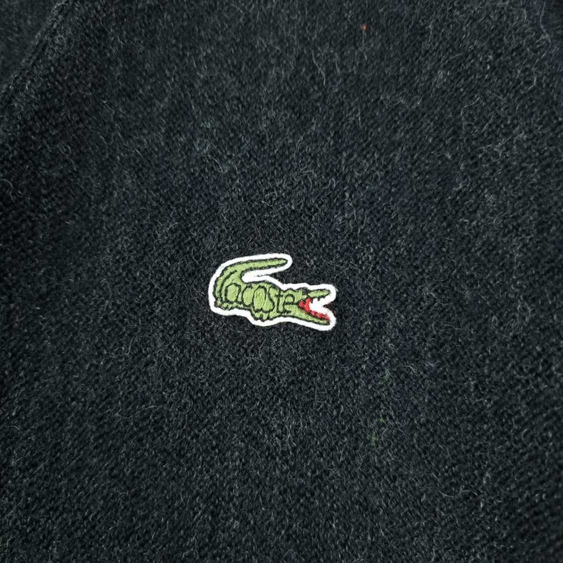 [라코스테] 로고 패치 빈티지 브이넥 니트 가디건 챠콜 M20276 상품이미지7