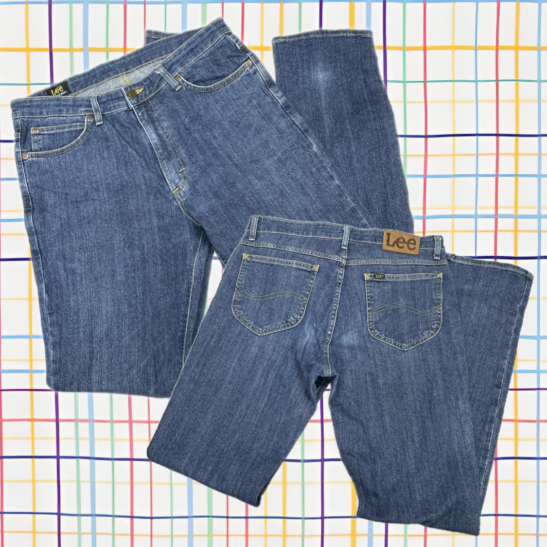 재팬 Lee 빈티지 중청 데님팬츠 청바지  일자핏 34  상품이미지1
