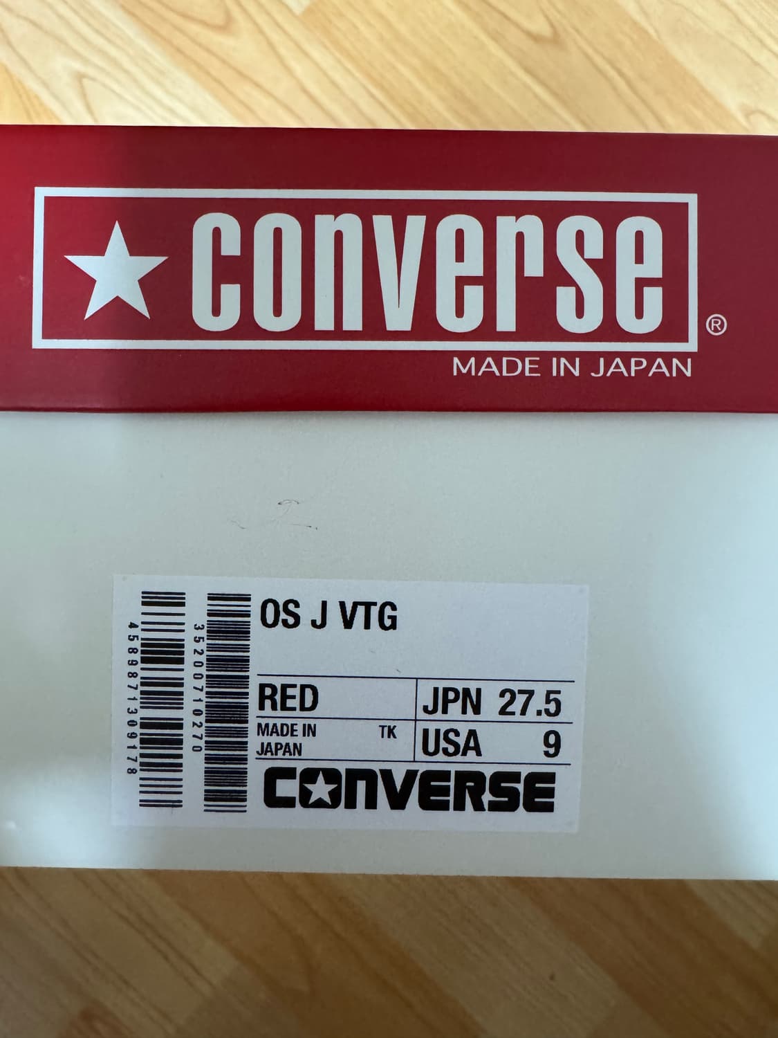 컨버스 재팬 타임라인 원스타 J VTG 레드스웨이드 275 상품이미지2